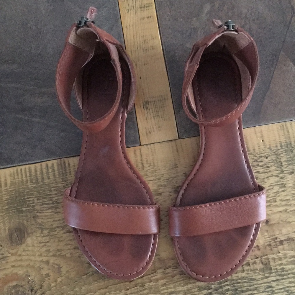 Frye: Carson ankle zip sandals